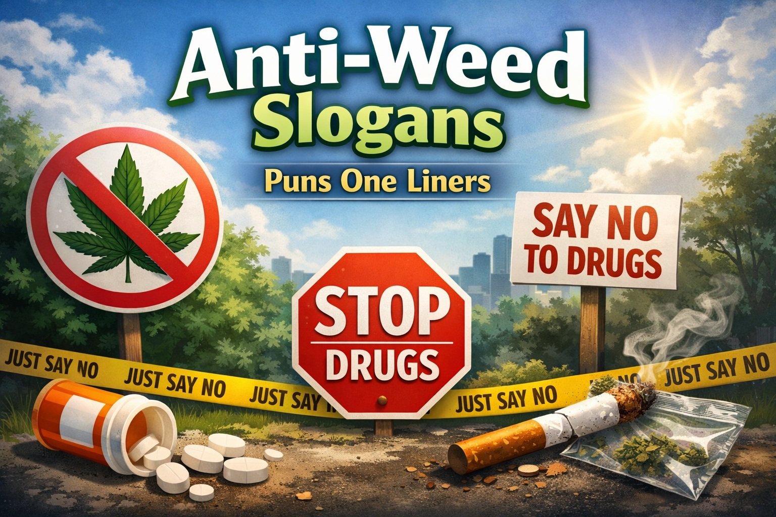 Anti-Weed Slogans: Original Ideas for 2026
