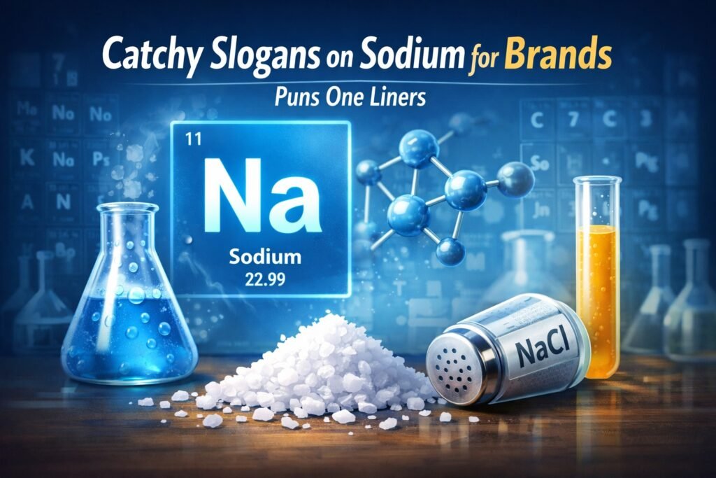 Catchy Slogans on Sodium for Brands