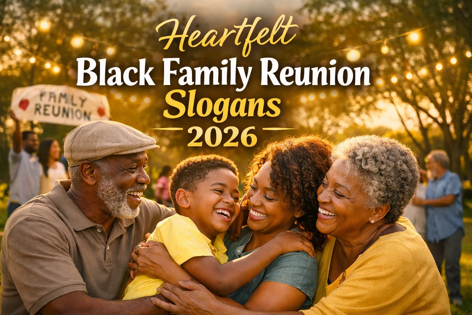 Black Family Reunion Slogans