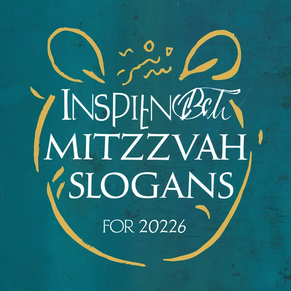 Inspiring Bat Mitzvah Slogans