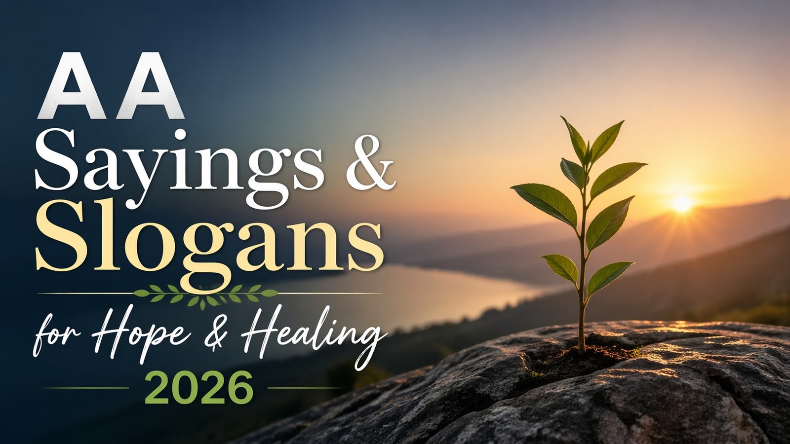 AA Sayings & Slogans for Hope & Healing 2026