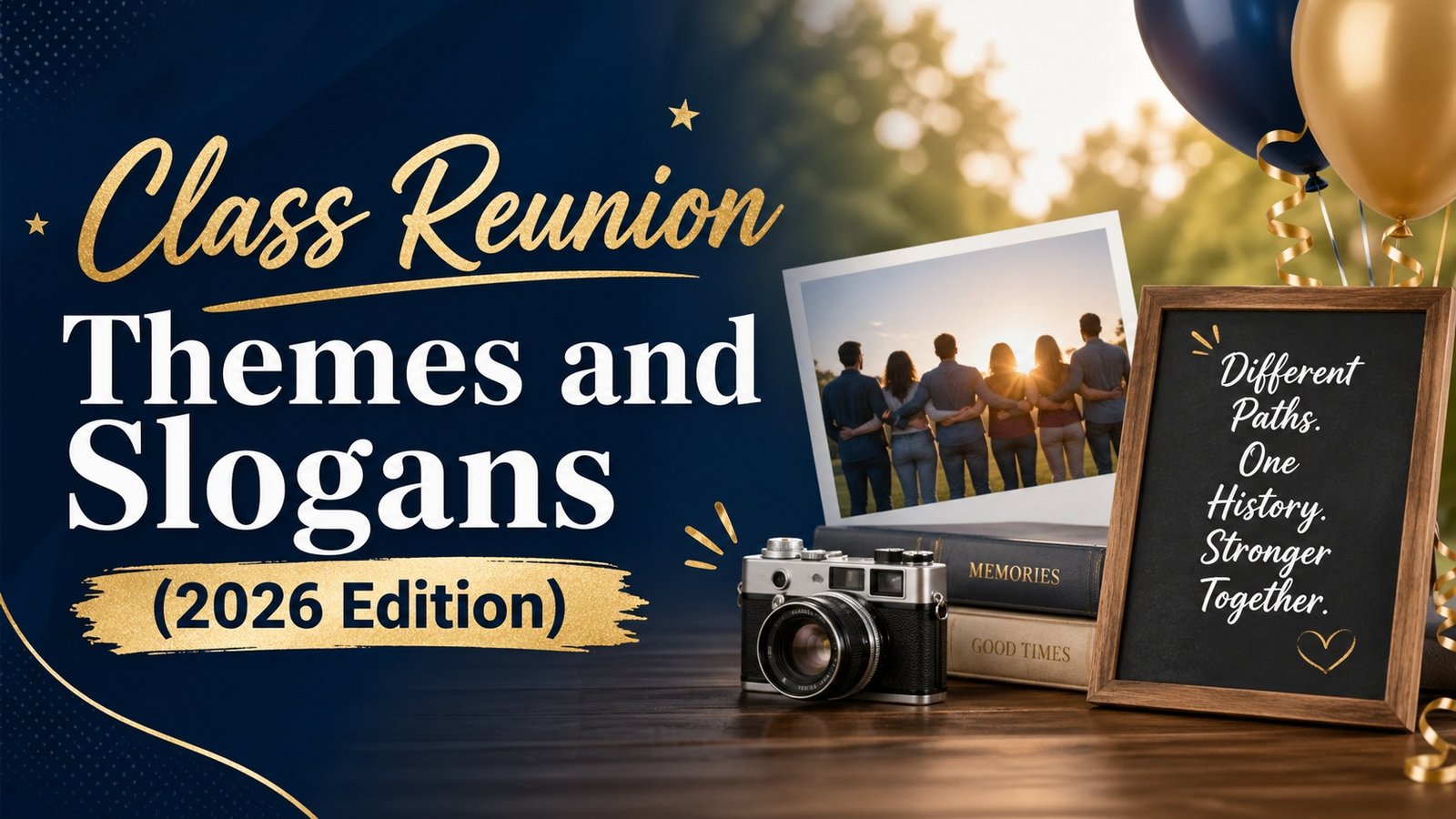 Class Reunion Themes and Slogans