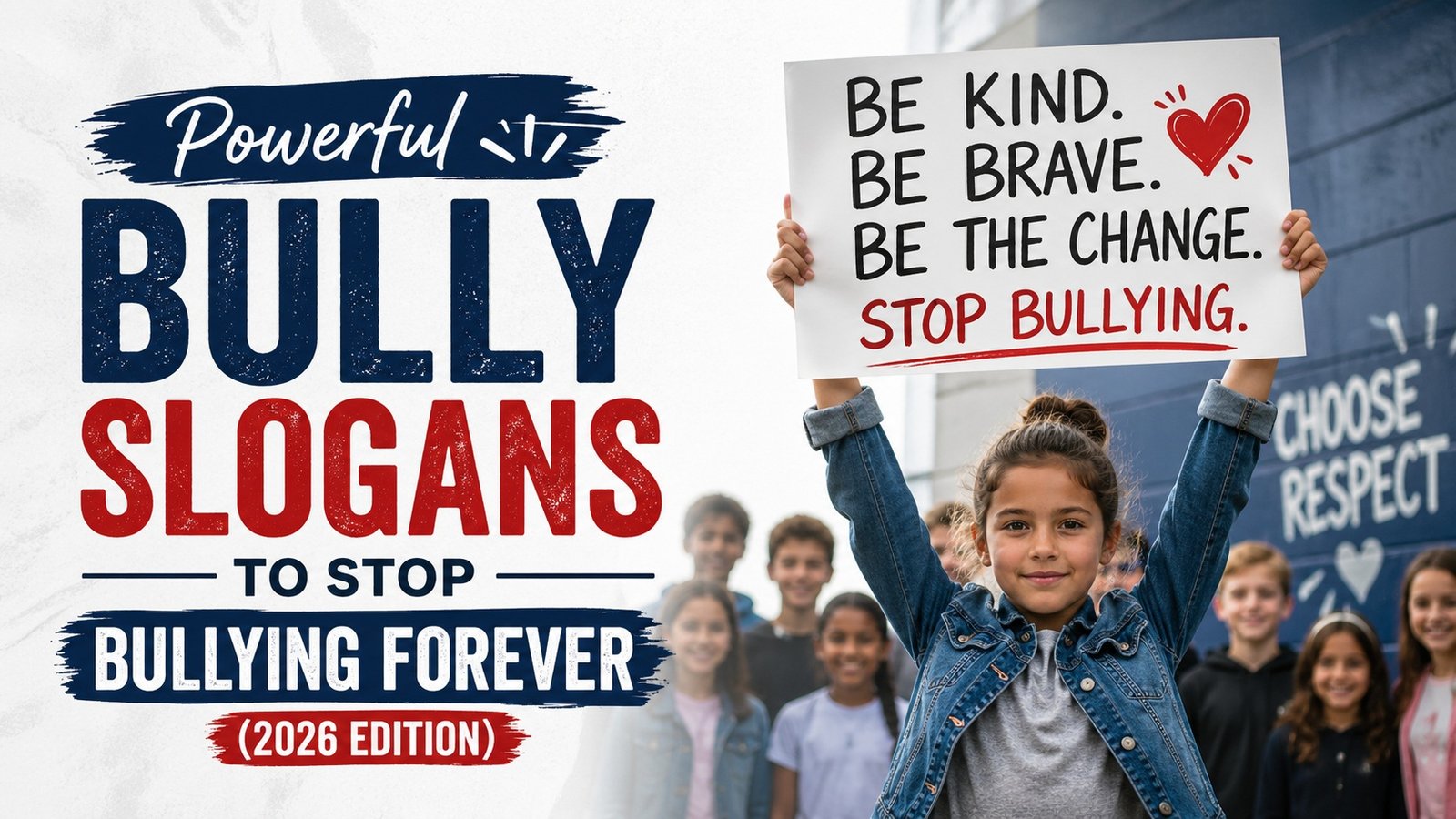 Powerful Bully Slogans to Stop Bullying Forever (2026 Edition)